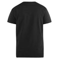 Black - Back - D555 Mens Kingsize Signature-1 Cotton T-Shirt