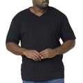 Black - Side - D555 Mens Kingsize Signature-1 Cotton T-Shirt