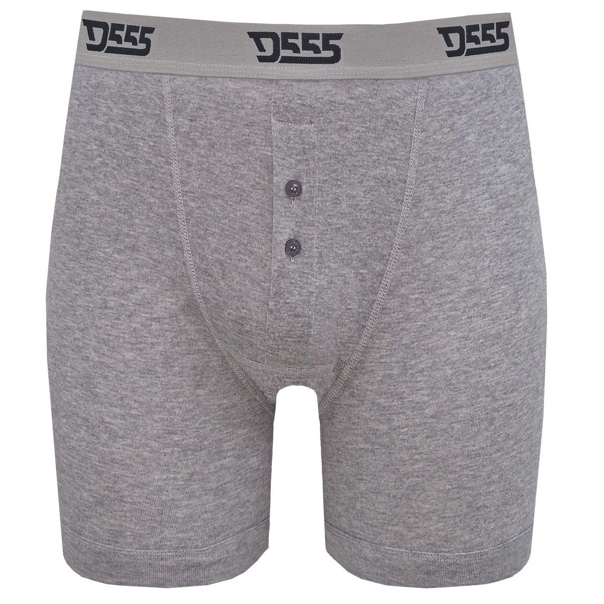 Black-Grey-Navy - Side - Duke Mens D555 London Driver Kingsize Boxer Shorts (Pack Of 3)