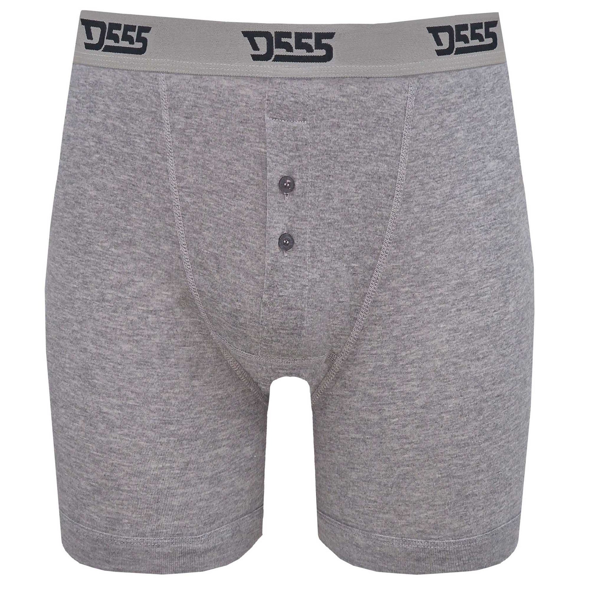 Black-Grey-Navy - Side - Duke Mens D555 London Driver Kingsize Boxer Shorts (Pack Of 3)