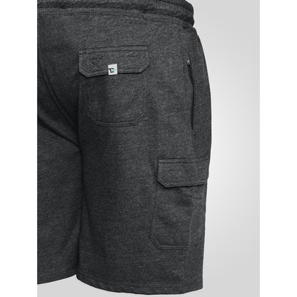 Grey - Side - Duke Mens D555 John Cotton Lightweight Kingsize Cargo Shorts