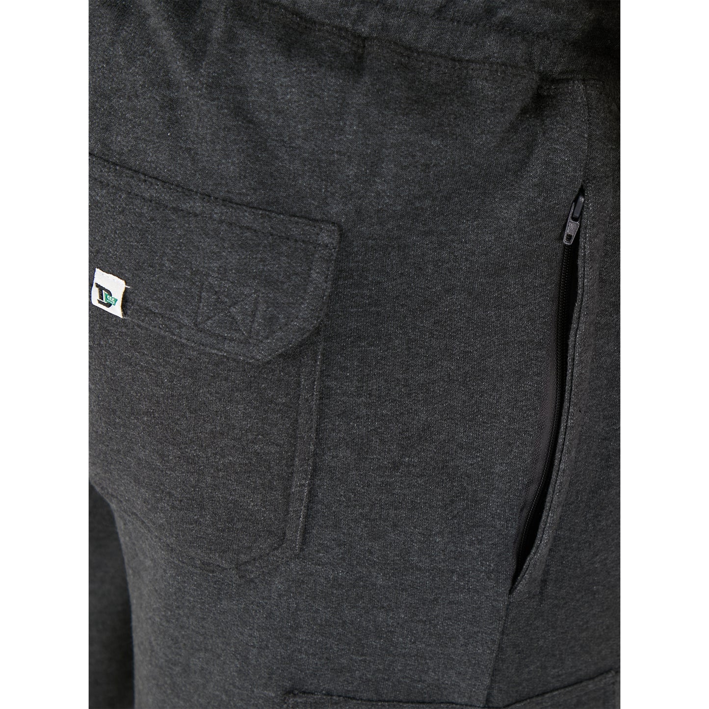 Grey - Pack Shot - Duke Mens D555 John Cotton Lightweight Kingsize Cargo Shorts