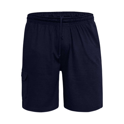 Navy - Front - Duke Mens D555 John Cotton Lightweight Kingsize Cargo Shorts