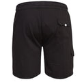 Grey - Back - D555 Mens John Kingsize Lightweight Cotton Cargo Shorts