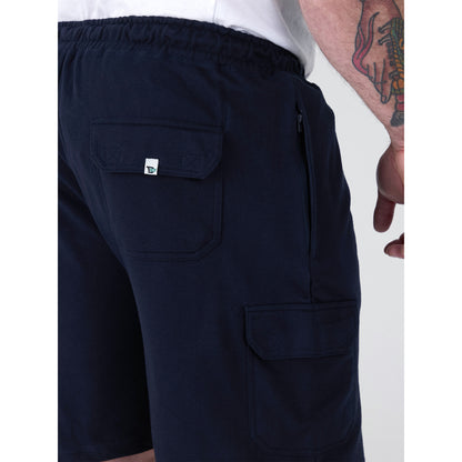 Navy - Pack Shot - Duke Mens D555 John Cotton Lightweight Kingsize Cargo Shorts