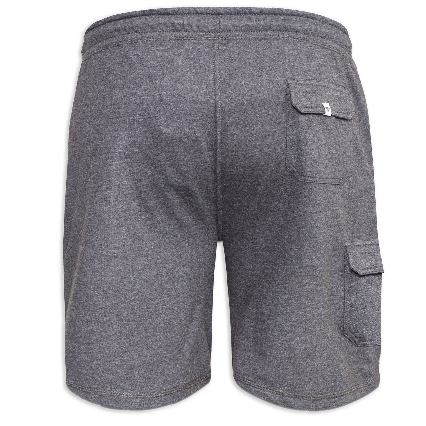 Grey - Back - Duke Mens D555 John Cotton Lightweight Kingsize Cargo Shorts