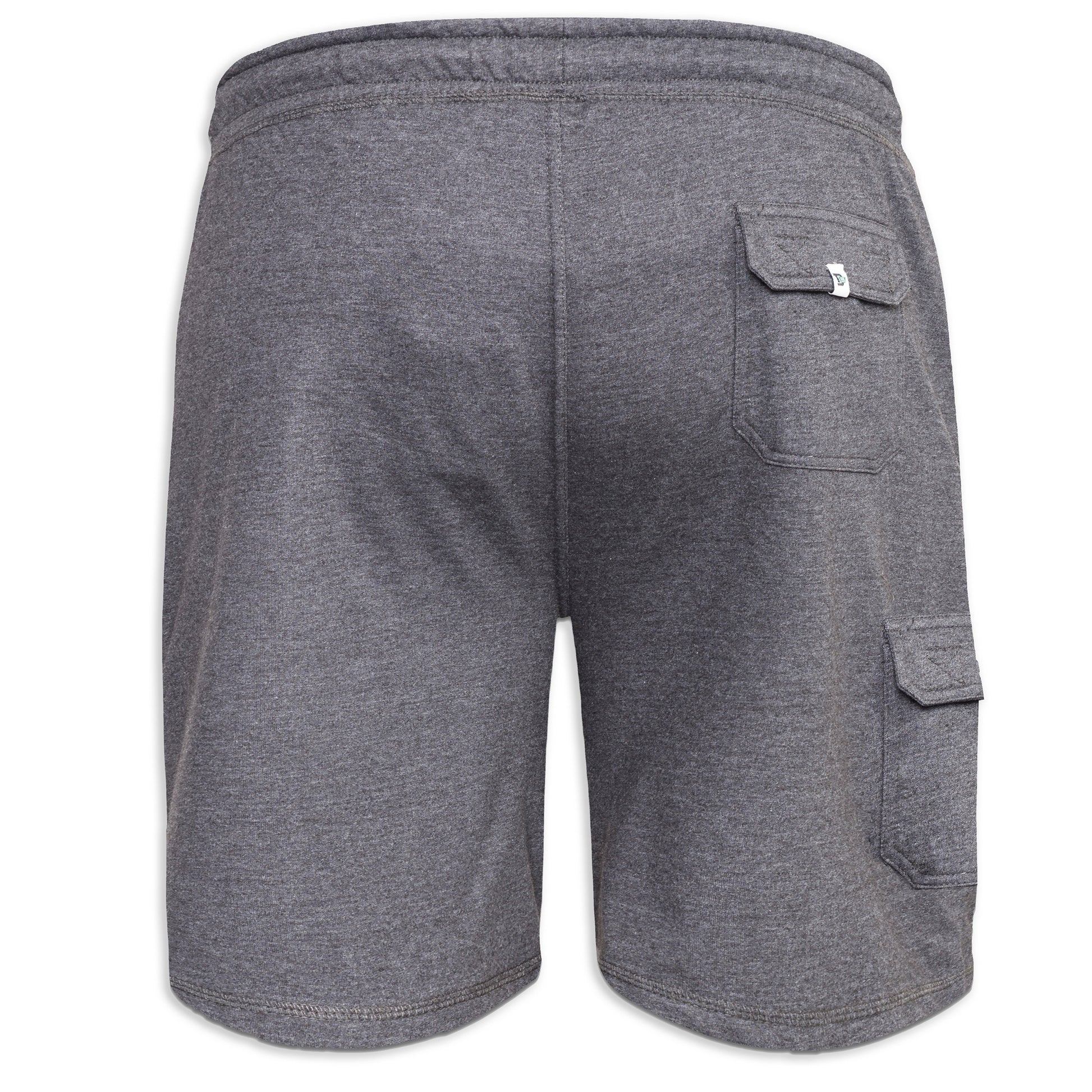 Grey - Back - Duke Mens D555 John Cotton Lightweight Kingsize Cargo Shorts