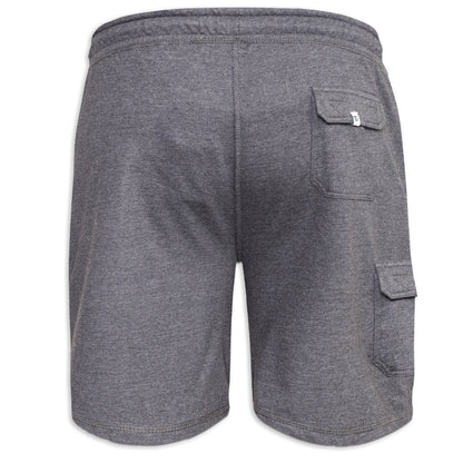 Grey - Back - Duke Mens D555 John Cotton Lightweight Kingsize Cargo Shorts