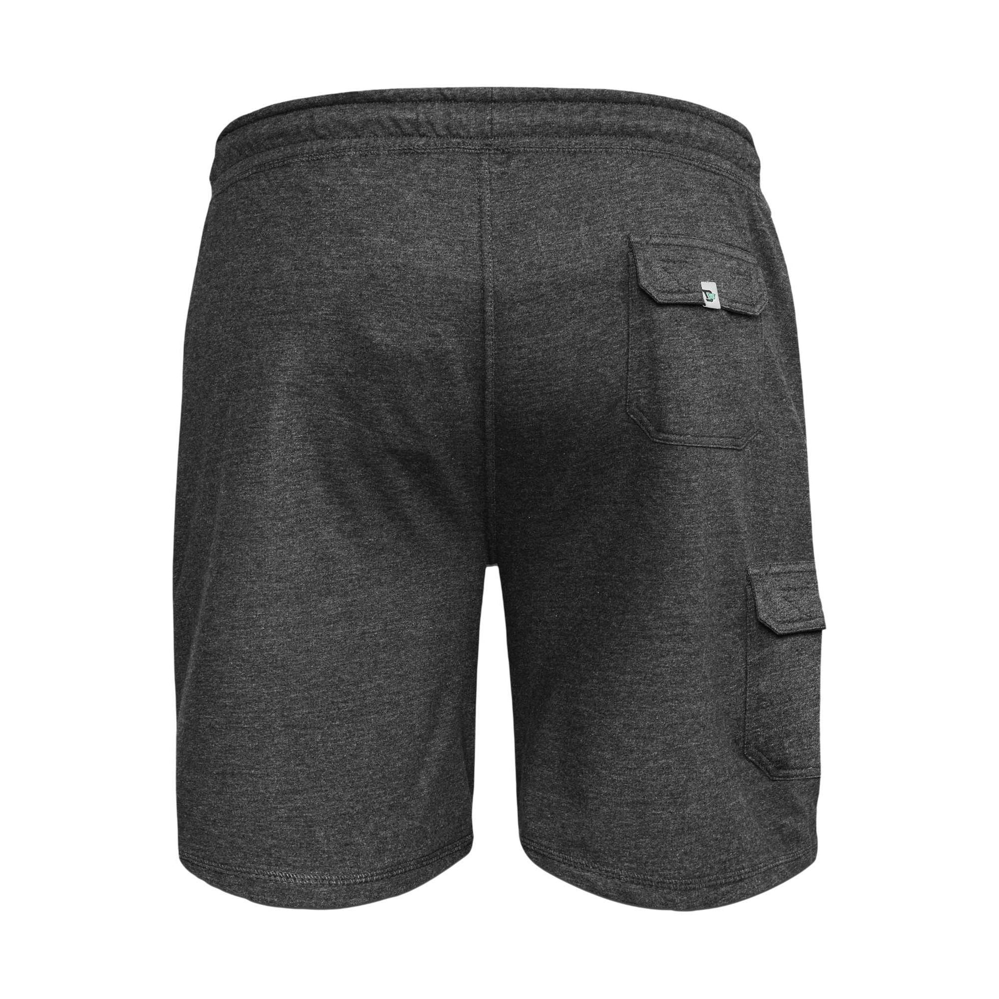 Grey - Back - Duke Mens D555 John Cotton Lightweight Kingsize Cargo Shorts