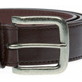 Brown - Back - Duke Mens D555 Archie Kingsize Bonded Leather Jean Belt