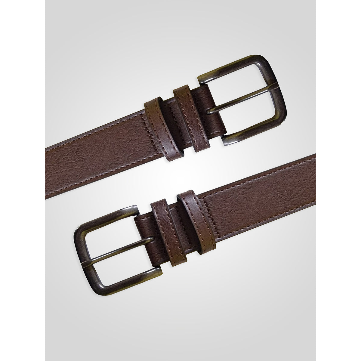 Brown - Lifestyle - Duke D555 Archie Bonded Leather Waist Belt