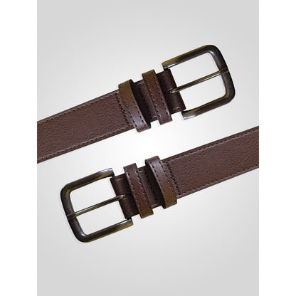 Brown - Lifestyle - Duke D555 Archie Bonded Leather Waist Belt