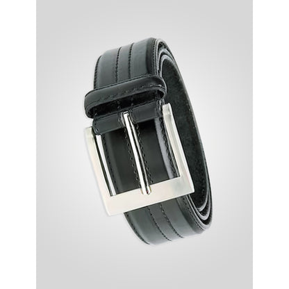 Black - Back - Duke D555 Harley Stitched Waist Belt