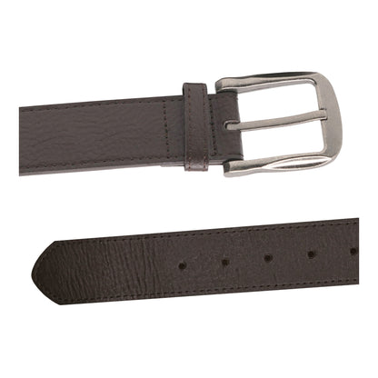 Brown - Side - Duke D555 Harrison Bonded Leather Waist Belt