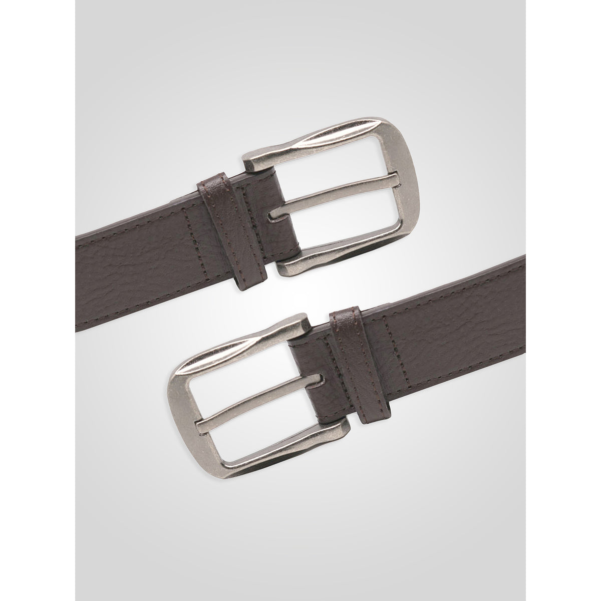 Brown - Side - Duke D555 Harrison Bonded Leather Waist Belt