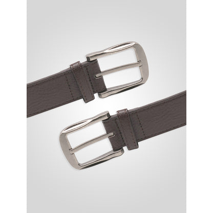 Brown - Side - Duke D555 Harrison Bonded Leather Waist Belt