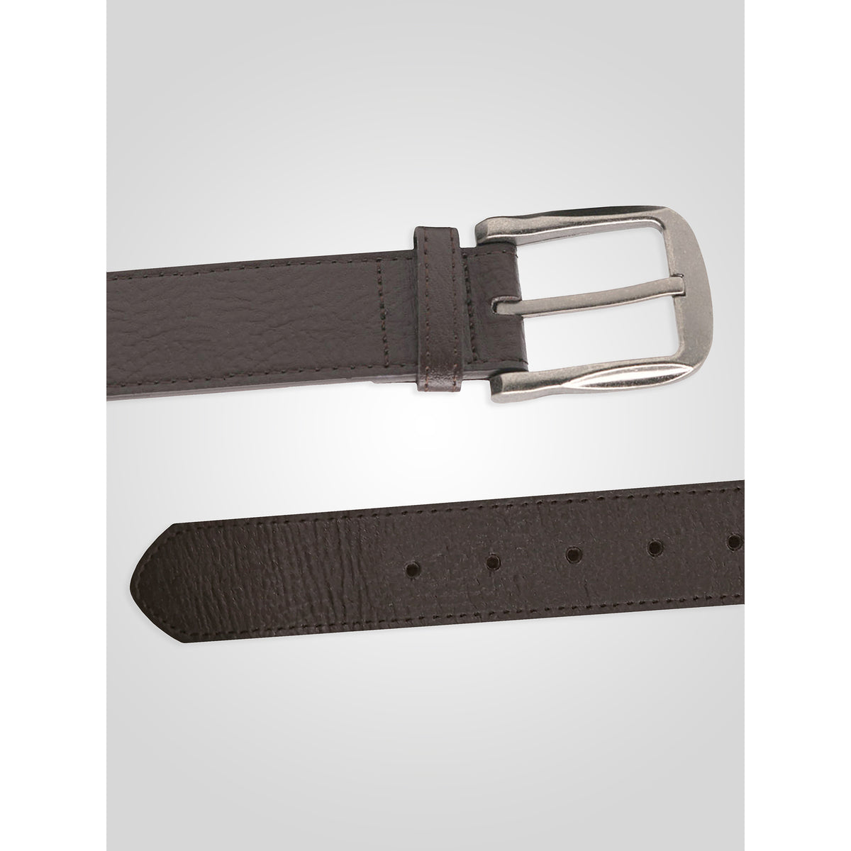 Brown - Lifestyle - Duke D555 Harrison Bonded Leather Waist Belt