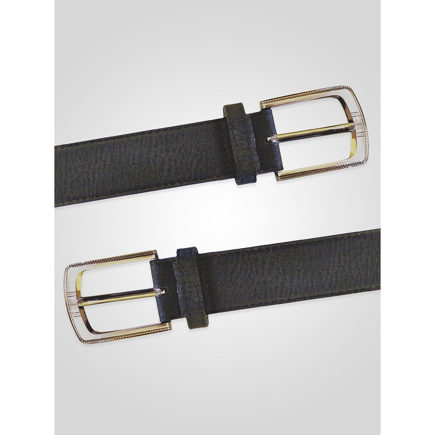 Black - Lifestyle - Duke Mens D555 Samuel Bonded Leather Waist Belt