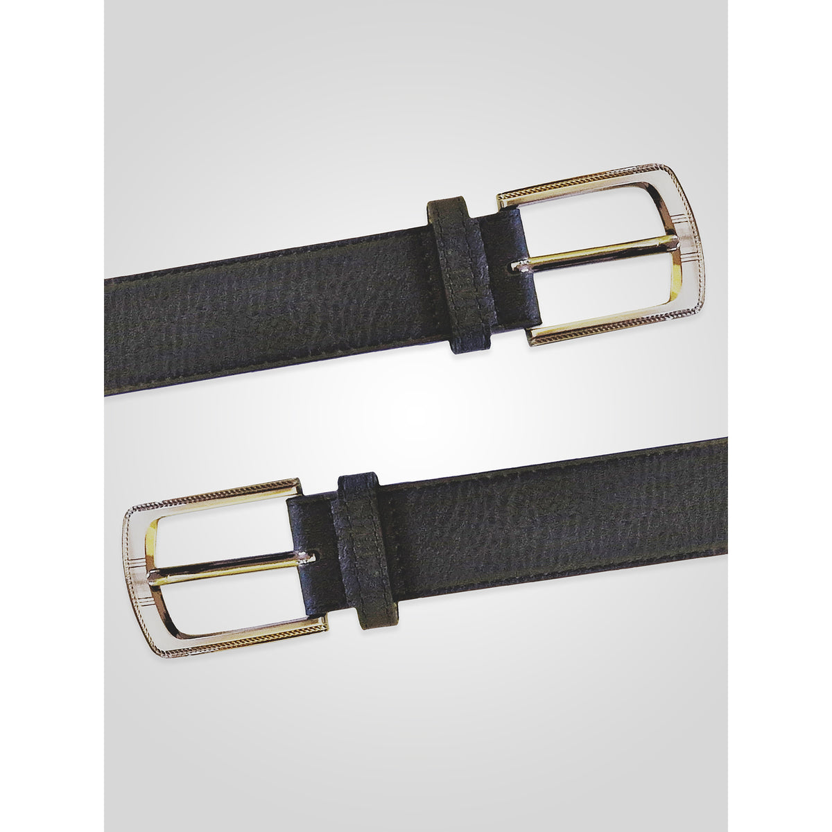 Black - Lifestyle - Duke Mens D555 Samuel Bonded Leather Waist Belt
