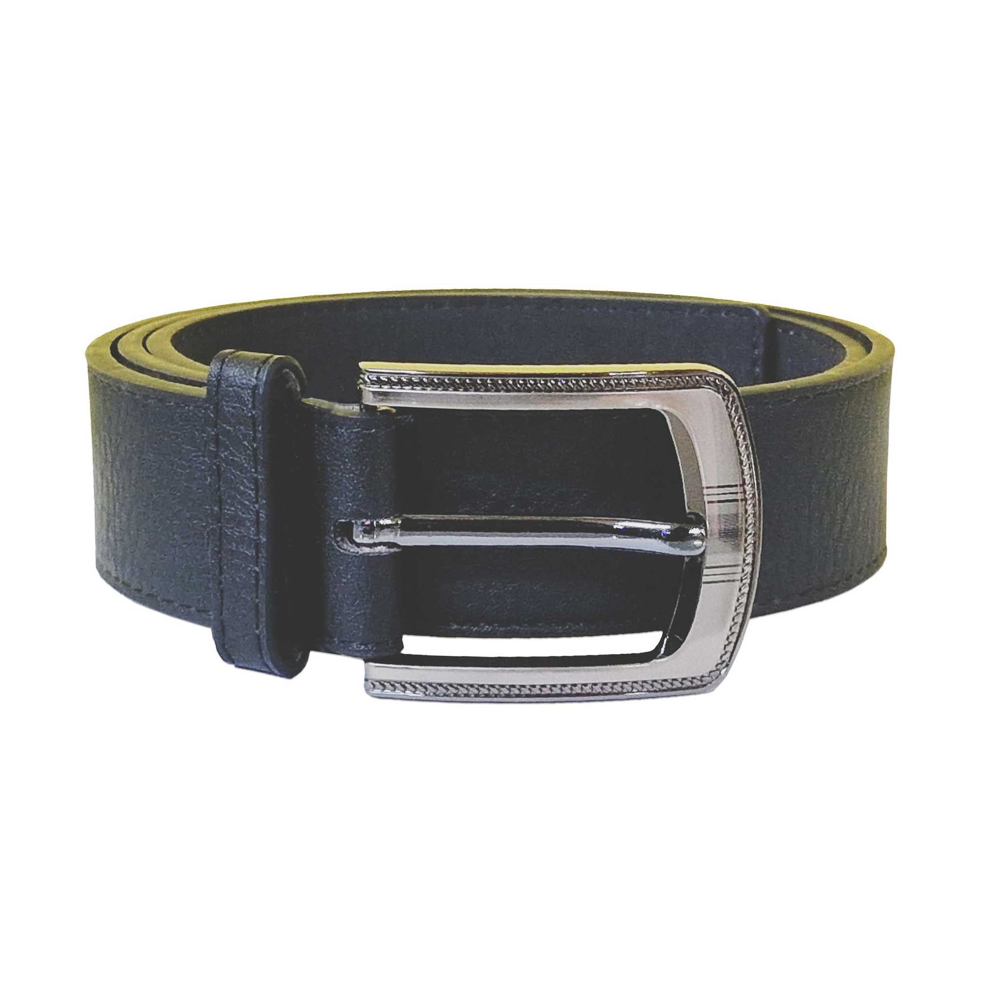 Black - Front - Duke Mens D555 Samuel Bonded Leather Waist Belt