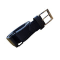 Black - Side - Duke Mens D555 Matthew Xtenda Bonded Leather Waist Belt