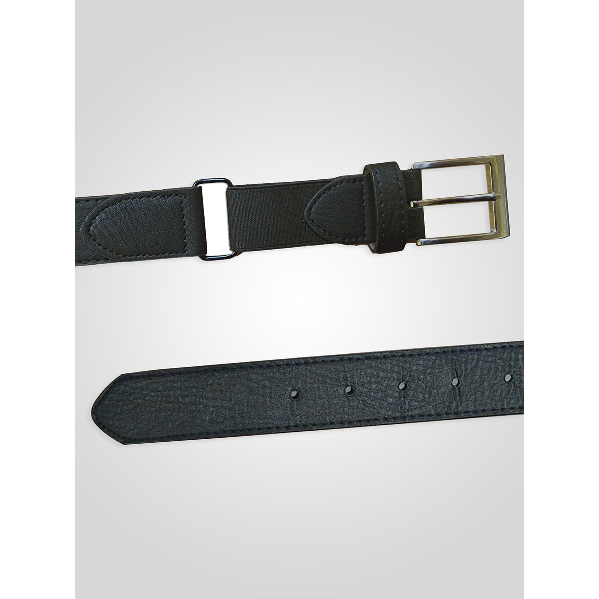 Black - Lifestyle - Duke Mens D555 Matthew Xtenda Bonded Leather Waist Belt