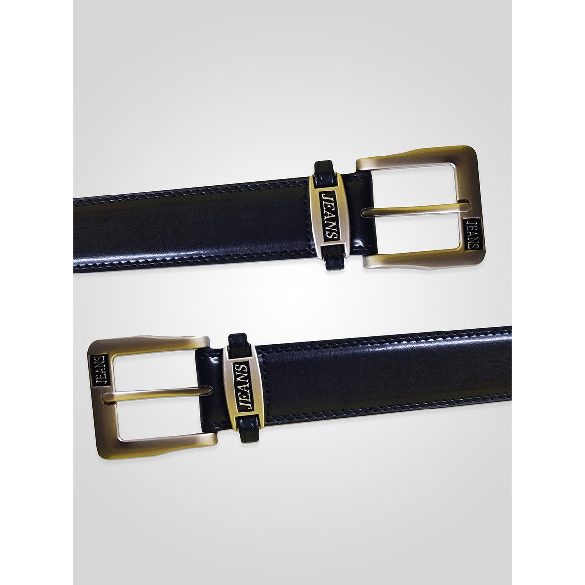 Black - Lifestyle - Duke Mens D555 Kenny Bonded Leather Waist Belt