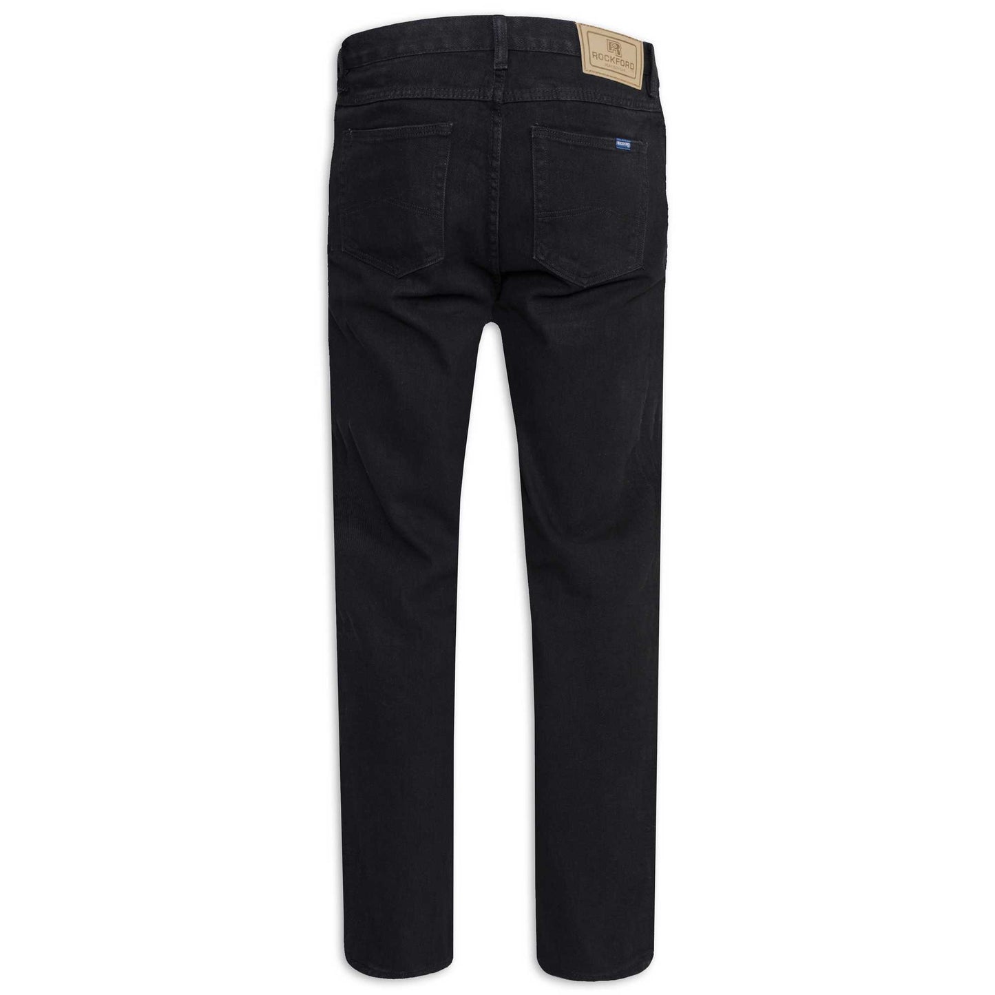 Black - Back - Duke Mens D555 Rockford Denim Comfort Jeans