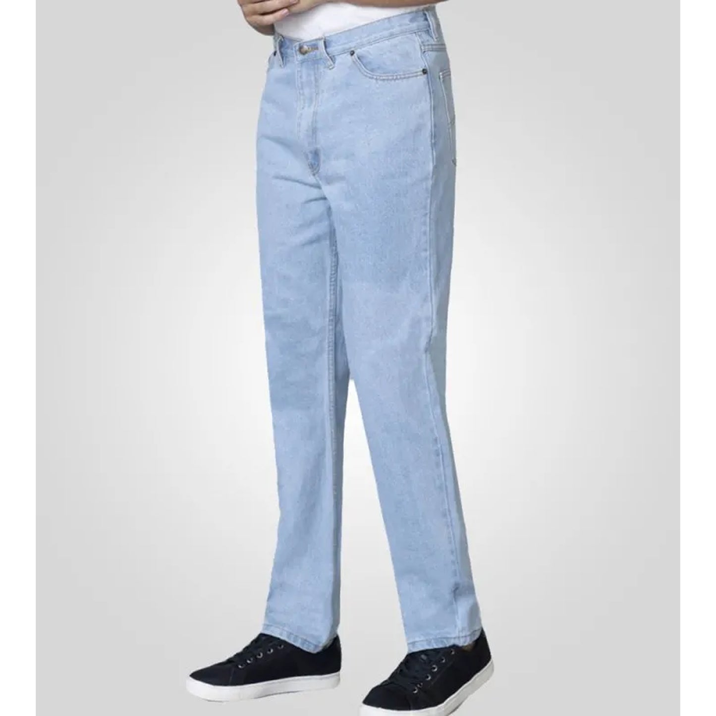 Bleach - Side - Duke Mens D555 Rockford Denim Comfort Jeans