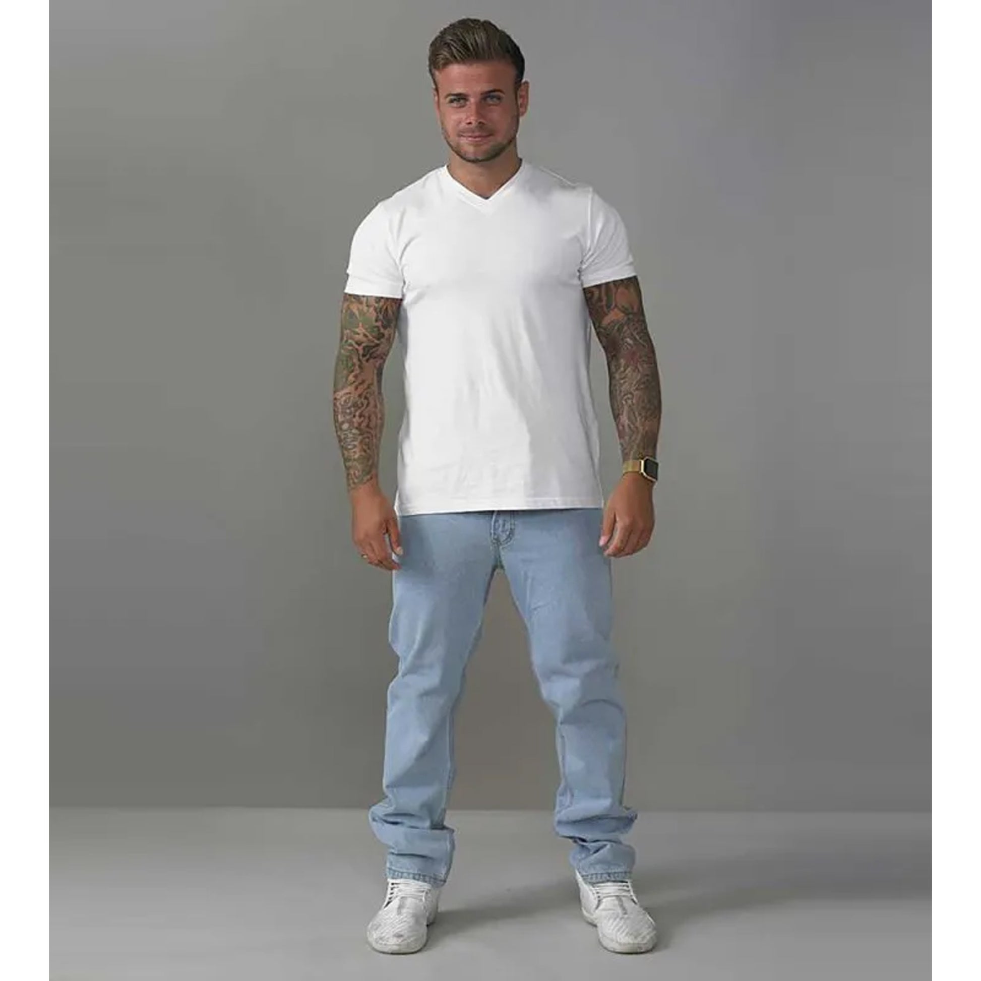 Bleach - Lifestyle - Duke Mens D555 Rockford Denim Comfort Jeans