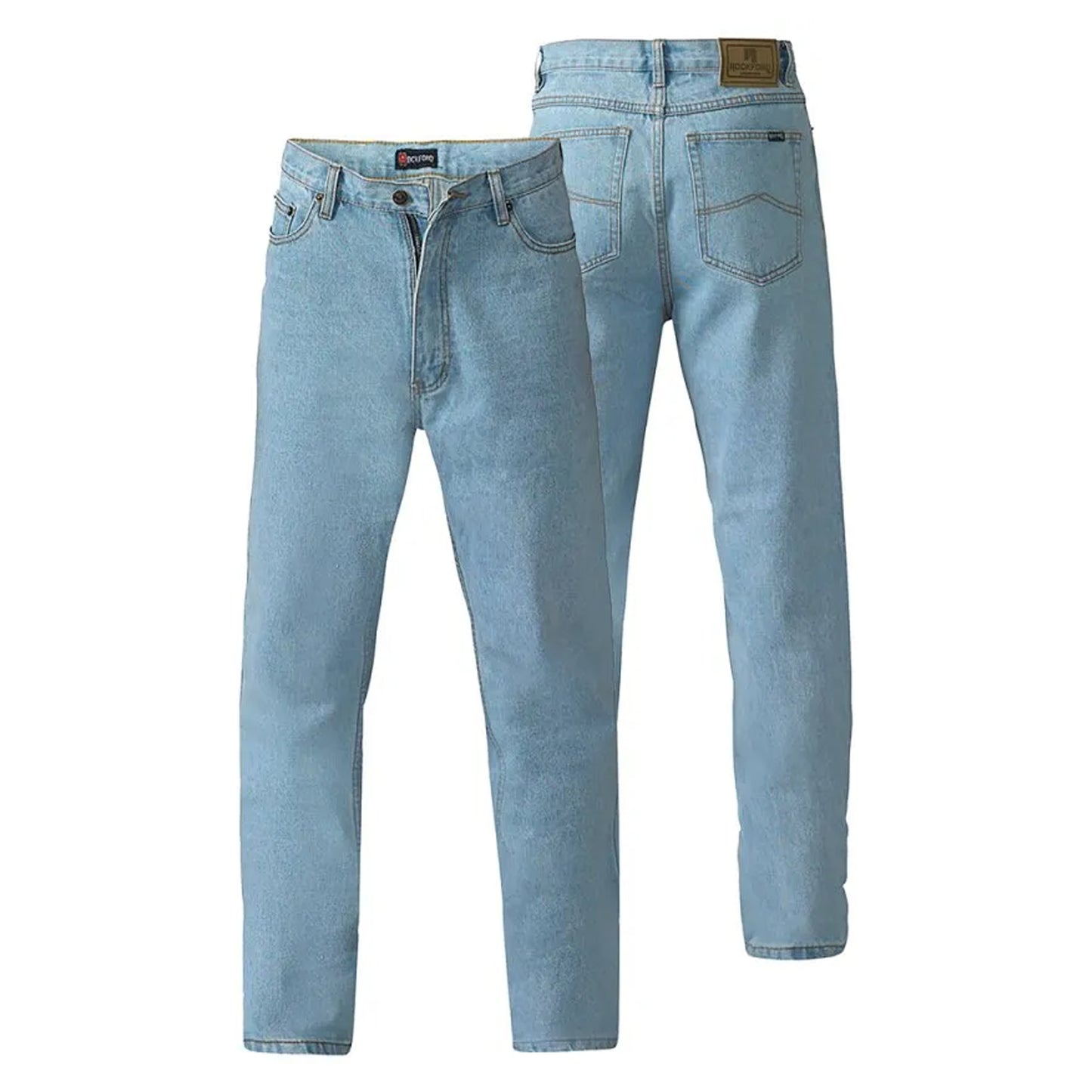 Bleach - Pack Shot - Duke Mens D555 Rockford Denim Comfort Jeans
