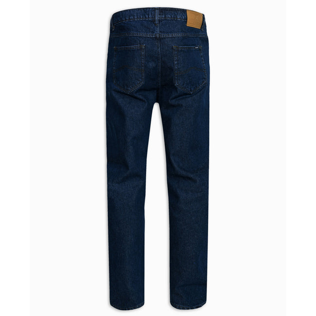 Indigo - Back - Duke Mens D555 Rockford Denim Comfort Jeans