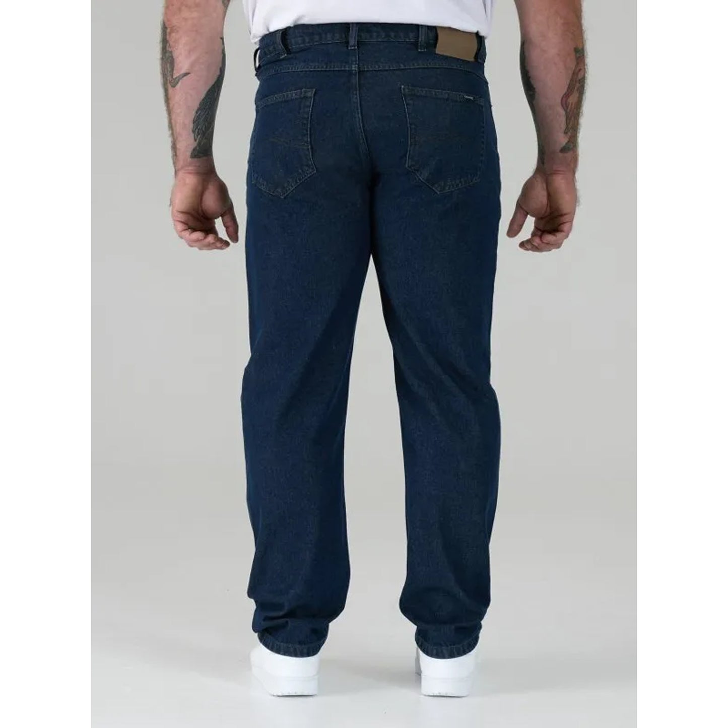 Indigo - Side - Duke Mens D555 Rockford Denim Comfort Jeans