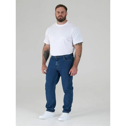 Stonewash - Pack Shot - Duke Mens D555 Rockford Denim Comfort Jeans