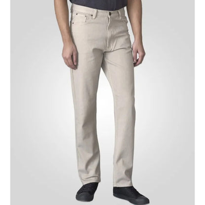 Stone - Side - Duke Mens D555 Rockford Denim Comfort Jeans