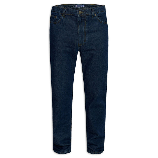 Indigo - Front - Duke Mens D555 Rockford Denim Comfort Jeans