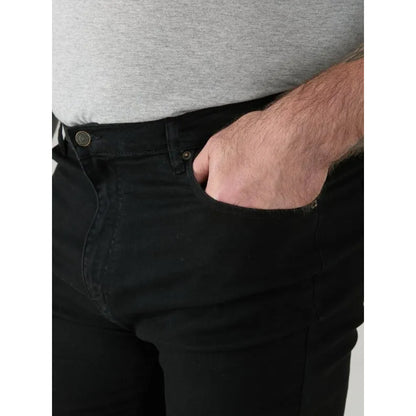 Black - Pack Shot - Duke Mens D555 Rockford Carlos Stretch Jeans