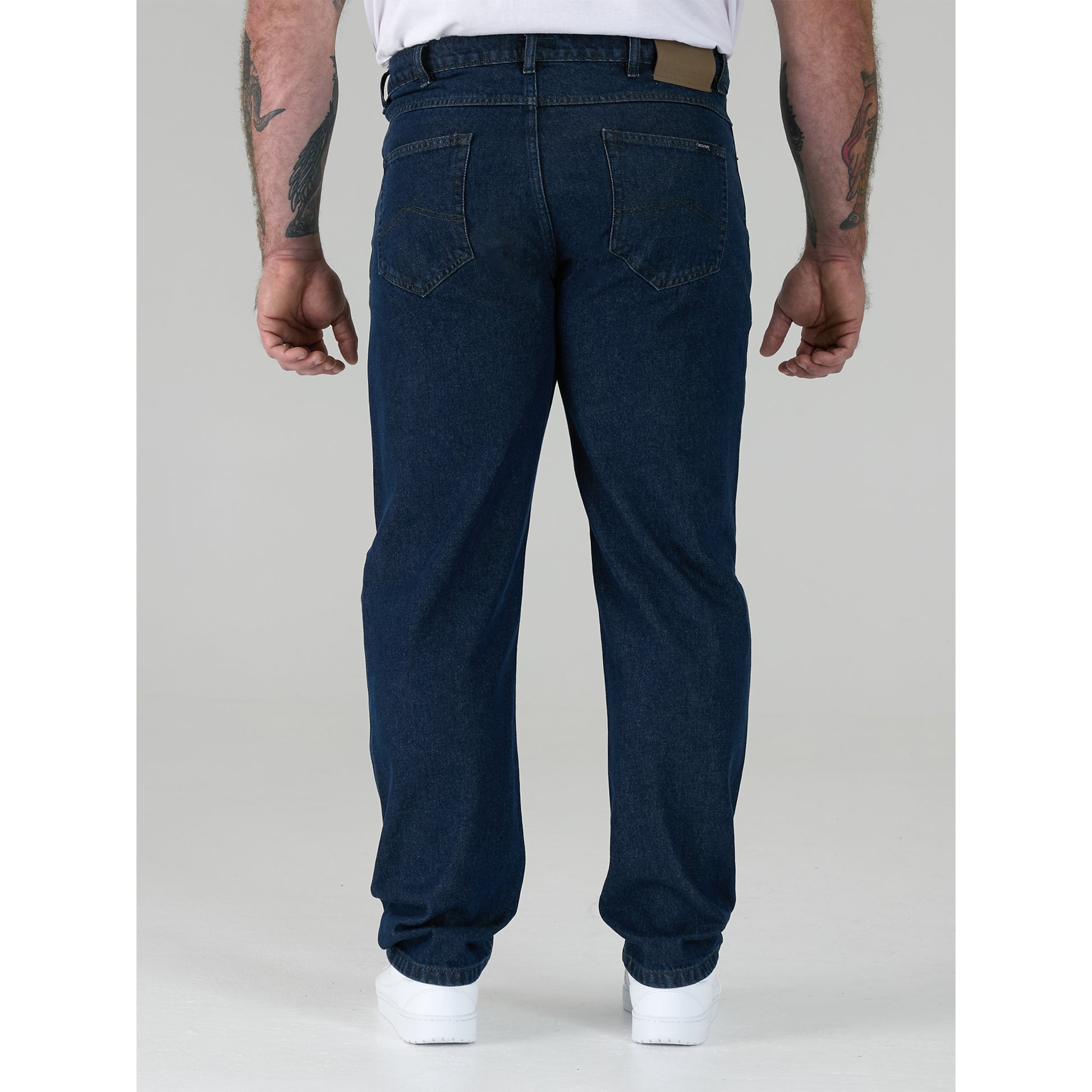Indigo - Side - Duke Mens D555 Rockford Comfort Kingsize Jeans