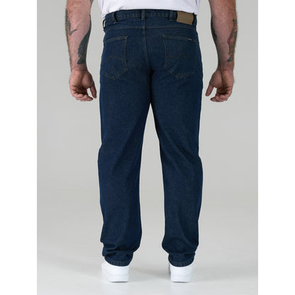 Indigo - Side - Duke Mens D555 Rockford Comfort Kingsize Jeans