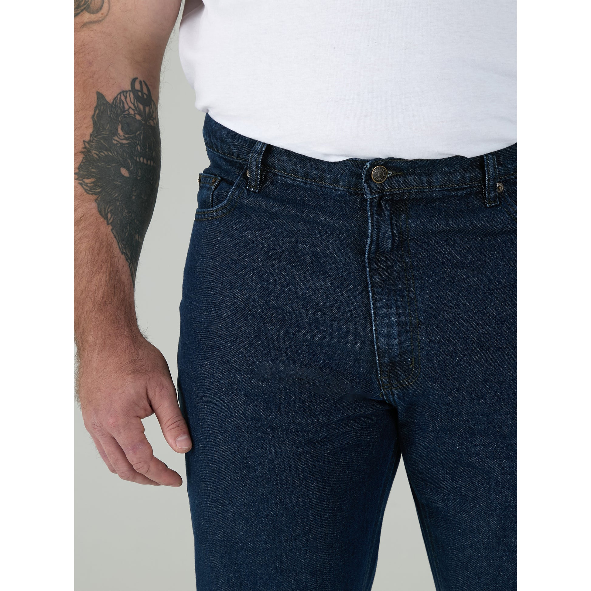 Indigo - Pack Shot - Duke Mens D555 Rockford Comfort Kingsize Jeans
