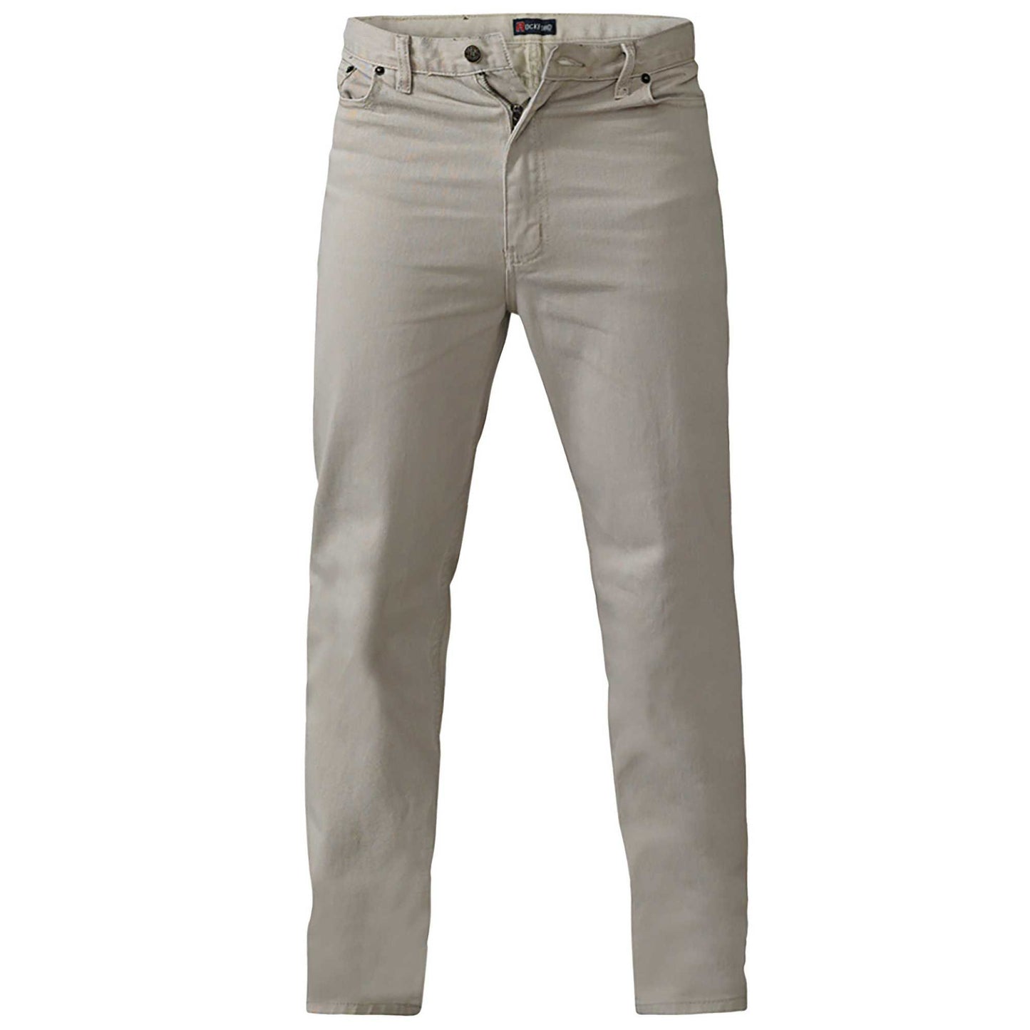 Stone - Front - Duke Mens D555 Rockford Comfort Kingsize Jeans