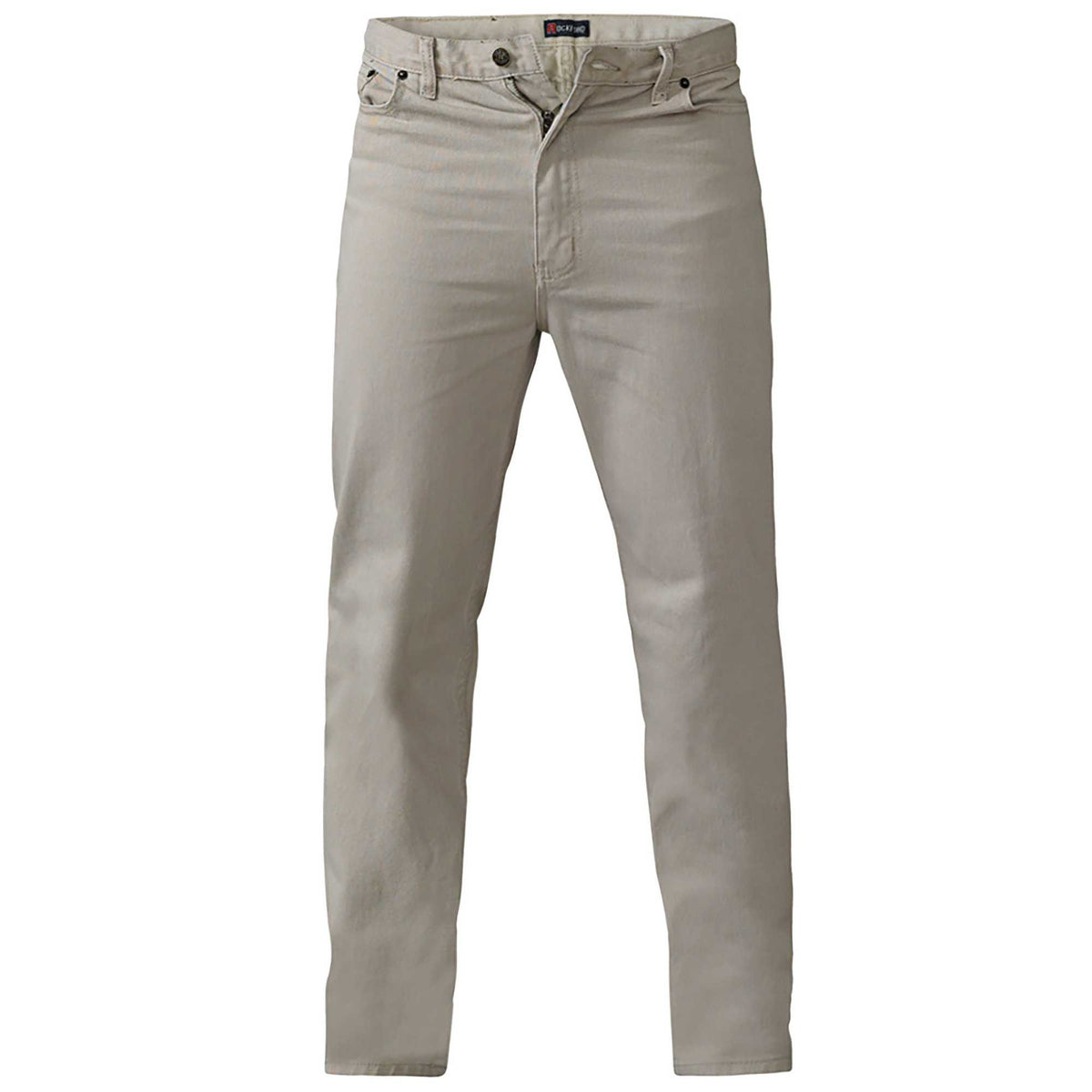 Stone - Front - Duke Mens D555 Rockford Comfort Kingsize Jeans