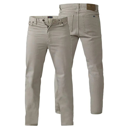 Stone - Lifestyle - Duke Mens D555 Rockford Comfort Kingsize Jeans