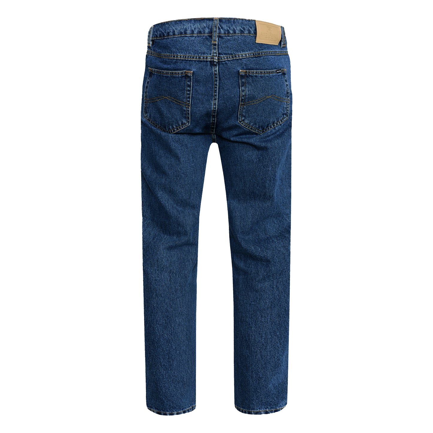 Stonewash - Back - Duke Mens D555 Rockford Comfort Kingsize Jeans