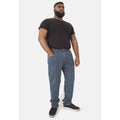 Stonewash - Back - D555 Mens Rockford Kingsize Comfort Fit Jeans