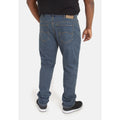Stonewash - Side - D555 Mens Rockford Kingsize Comfort Fit Jeans