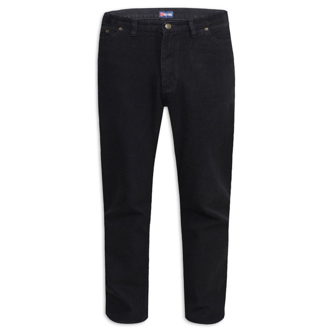 Black - Front - Duke Mens D555 Rockford Comfort Kingsize Jeans