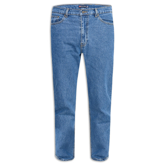 Stonewash - Front - Duke Mens D555 Rockford Comfort Tall Jeans
