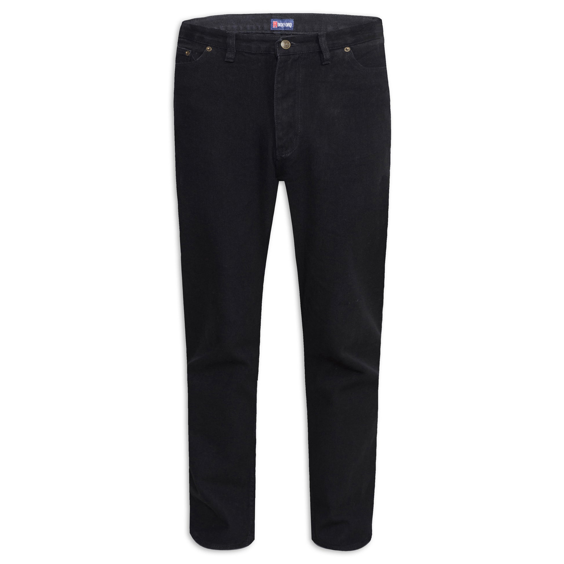 Black - Front - Duke Mens D555 Rockford Comfort Tall Jeans