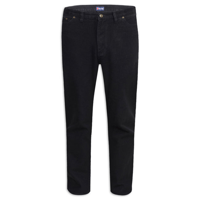 Black - Front - Duke Mens D555 Rockford Comfort Tall Jeans